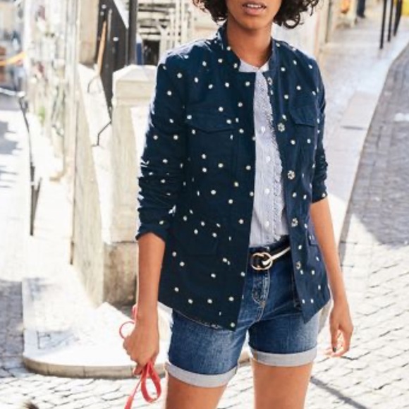 Boden Carly Embroidered Floral Utility 
